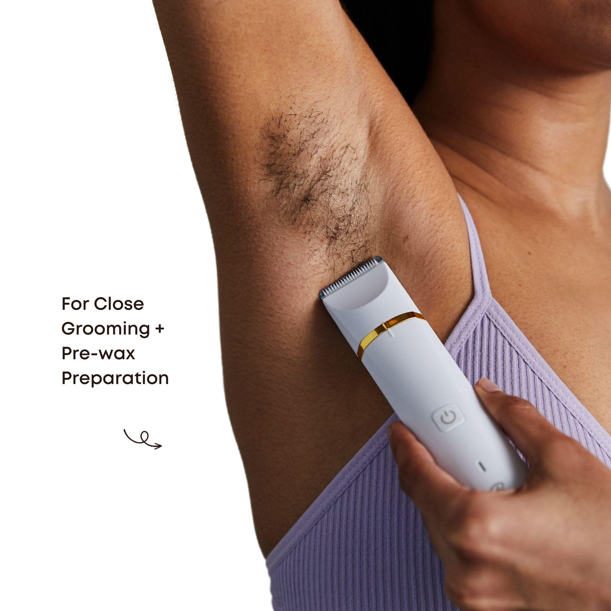 Bushbalm Bushbalm Bikini Trimmer - Electric Shaver Body Hair Razor for Women, Waterproof, Cordless Shaver for Sensitive Areas, Close Grooming for Bikini, Underarms, and Legs  Francesca Trimmer