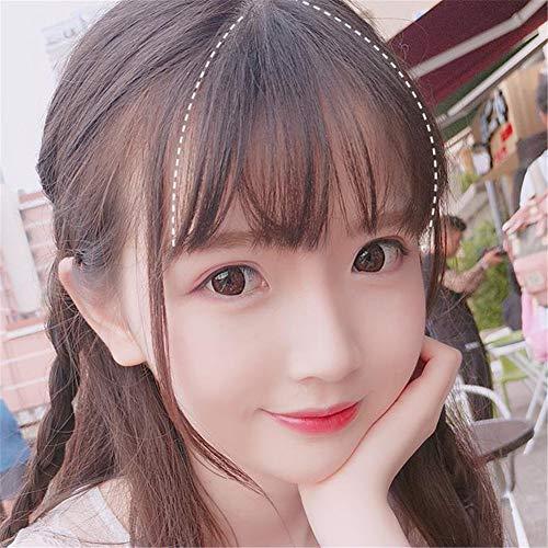 Drasawee Drasawee Women's Real Human Hair Bang 3D See Through Bang Wigs Deep Brown