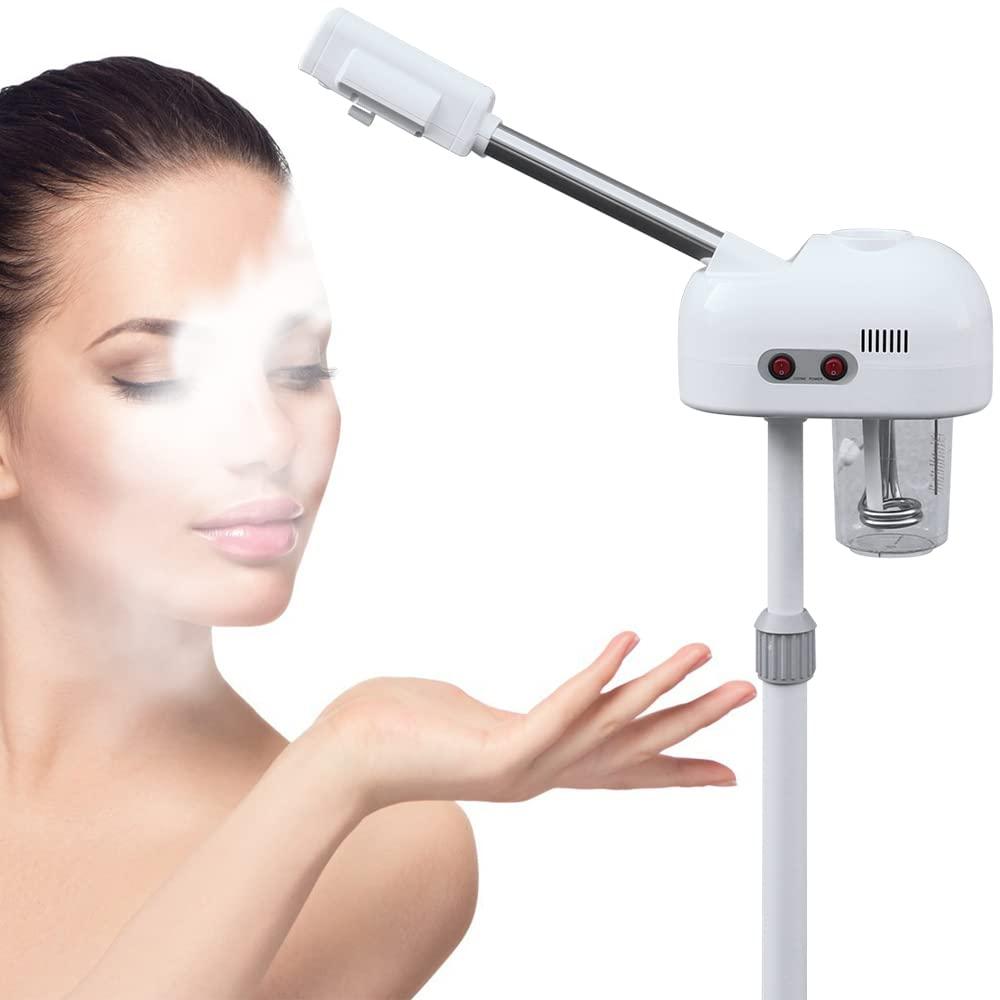 HIYTCU HIYTCU Ozone Facial Steamer with Hot Mist Function, Can Use at Home and Beauty Salon, Extract Blackheads, Rejuvenate and Humidifier Hydrate Your Face Skin for Youthful Complexion, Adjustable Height