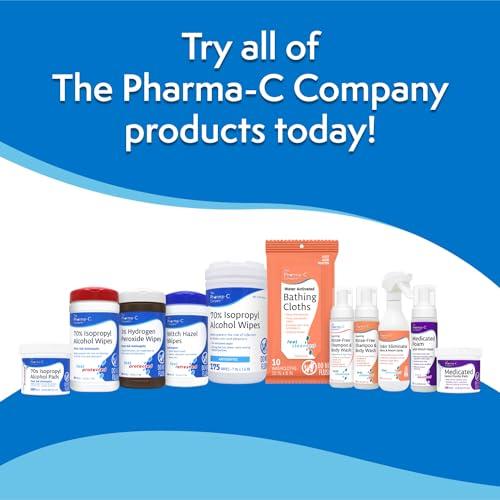 Pharma-C-Wipes The Pharma-C Company 100% Witch Hazel Wipes [40 Wipes] - Daily Toner & Astringent Cleansing Cloths For Face