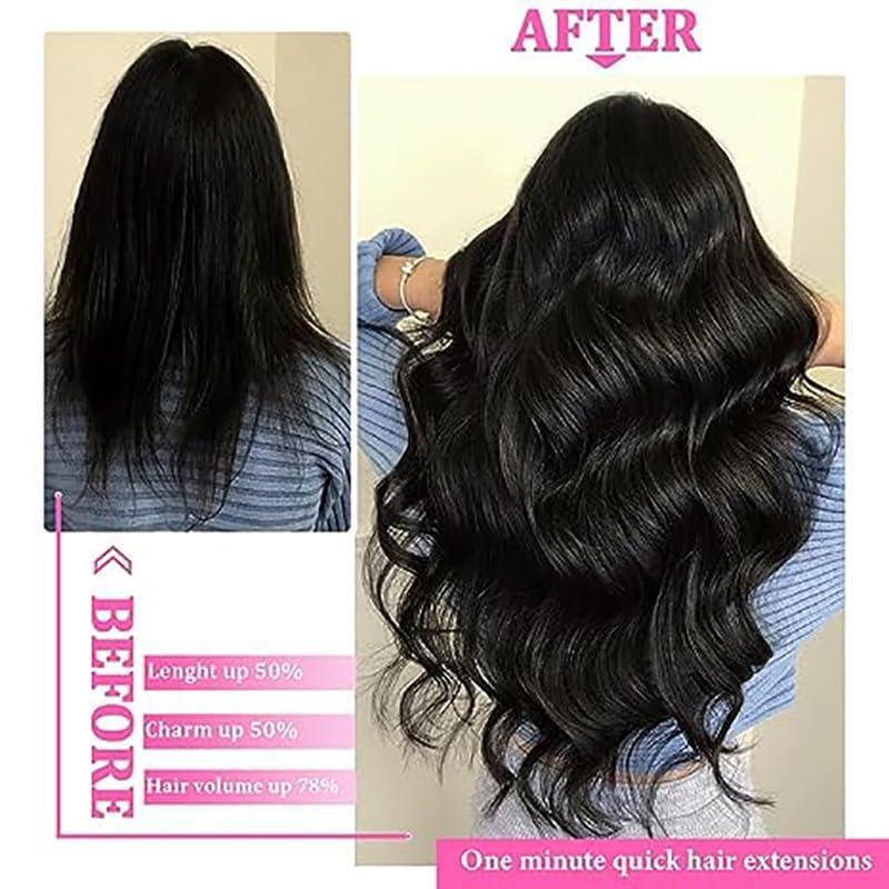 Ornate Hair Ornate Hair Extensions Brown Real Human Hair Darkest Brown 100g Invisible Removable 8 Pieces Per Set 14 Inches Clip in Extensions Human Hair (4# clip in human hair, 14 inches-100g)