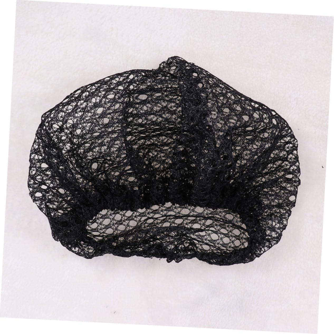 Beavorty Beavorty Black Hair Net 12 Pcs Disposable Hair Net Covers Sleep Hair Bun Net Holder Disposable for Women Hair Nets Food Service Hair Net for Long Hair Wig Hair Set Work