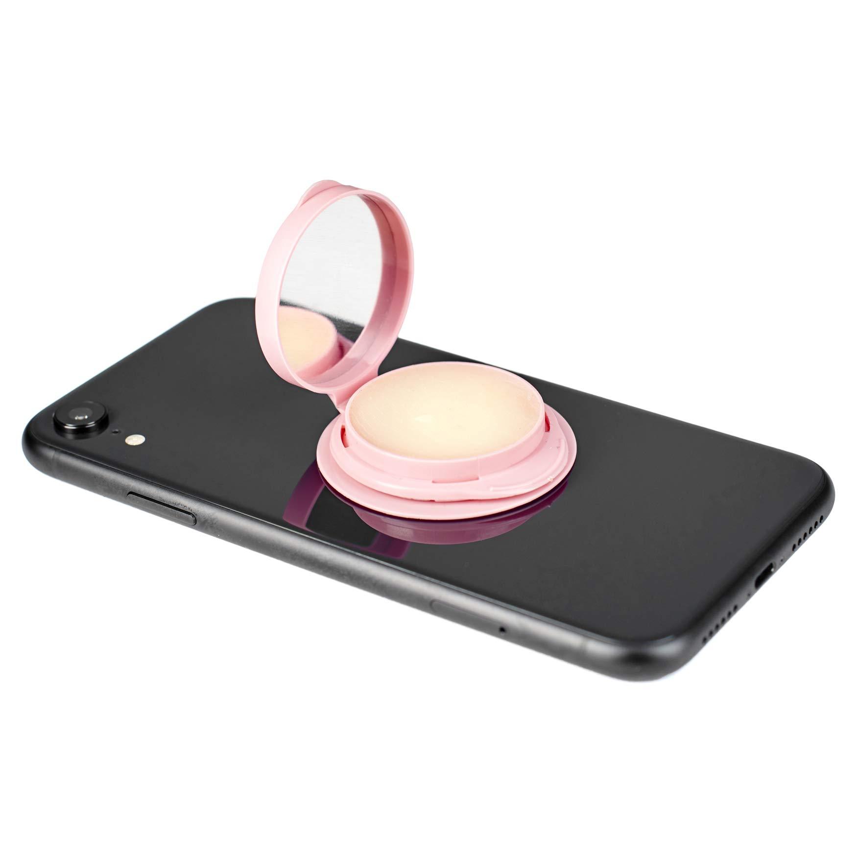Happy Lips Happy Lips  Lip Balm & Mirror  Pop onto your Phone\'s Socket Grip (PS), refill your (PS) Grips lip balm or attach anywhere with included adapter (Variety Pack)