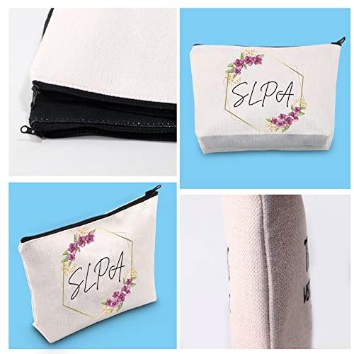GJTIM GJTIM SLPA Speech Language Pathology Assistant Gift SLP Appreciation Gift Zipper Pouch Makeup Bag for SLP Women (SLPA Bag)