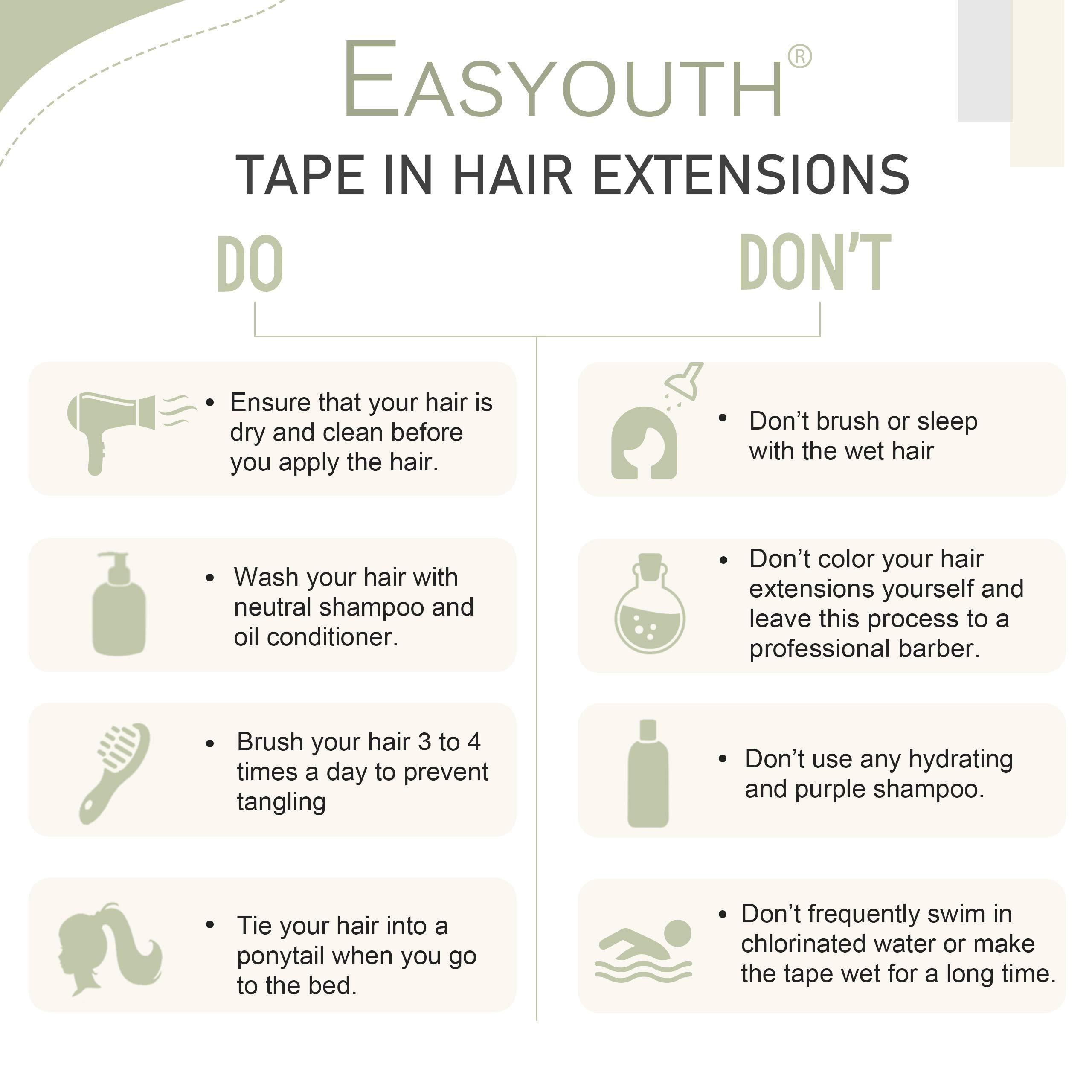 Easyouth Curly Tape in Hair Extensions Blonde Highlights Medium Brown Mixed Honey Blonde Tape on Hair Extension Human Hair Natural Curly Hair Extensions Tape ins for Women 14Inch 50g 20Pcs