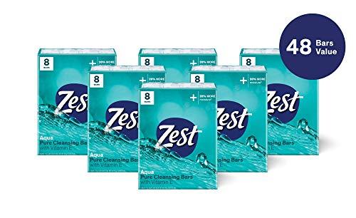 Zest Zest Bar Bath Soap - Aqua, 8 Bar, 4 Fl Oz (Pack of 48)