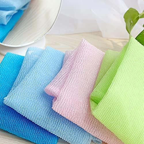 YAYA2021-SHOP Exfoliating Washcloths 3Pcs Exfoliating Shower Towel Body Scrubber Shower Towels Nylon Bath Towel Shower Washcloth for Effective Exfoliation, Rinses Clean, Lightweight Exfoliating Towel for Body