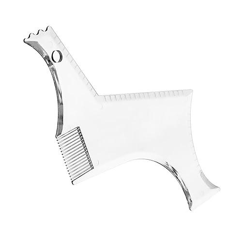 FOMIYES FOMIYES 4 Pcs hair stencils beard shaping tool sideburns styling comb tools for men Beard Shaper Template Kit beard design tool mustache mens razors for shaving man pencil modeling