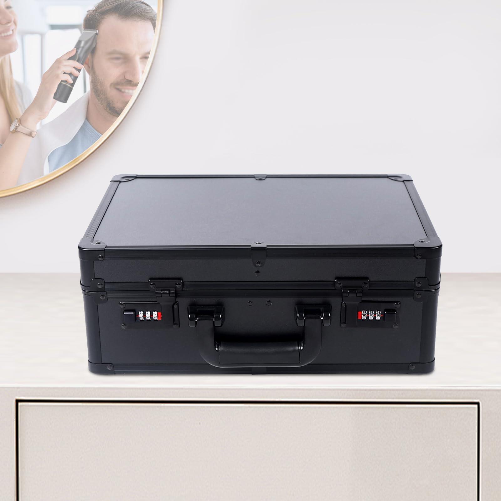 lizponaza Barber Carrying Case Double Layer Clipper Case for Barbers Professional Barber Clipper Case