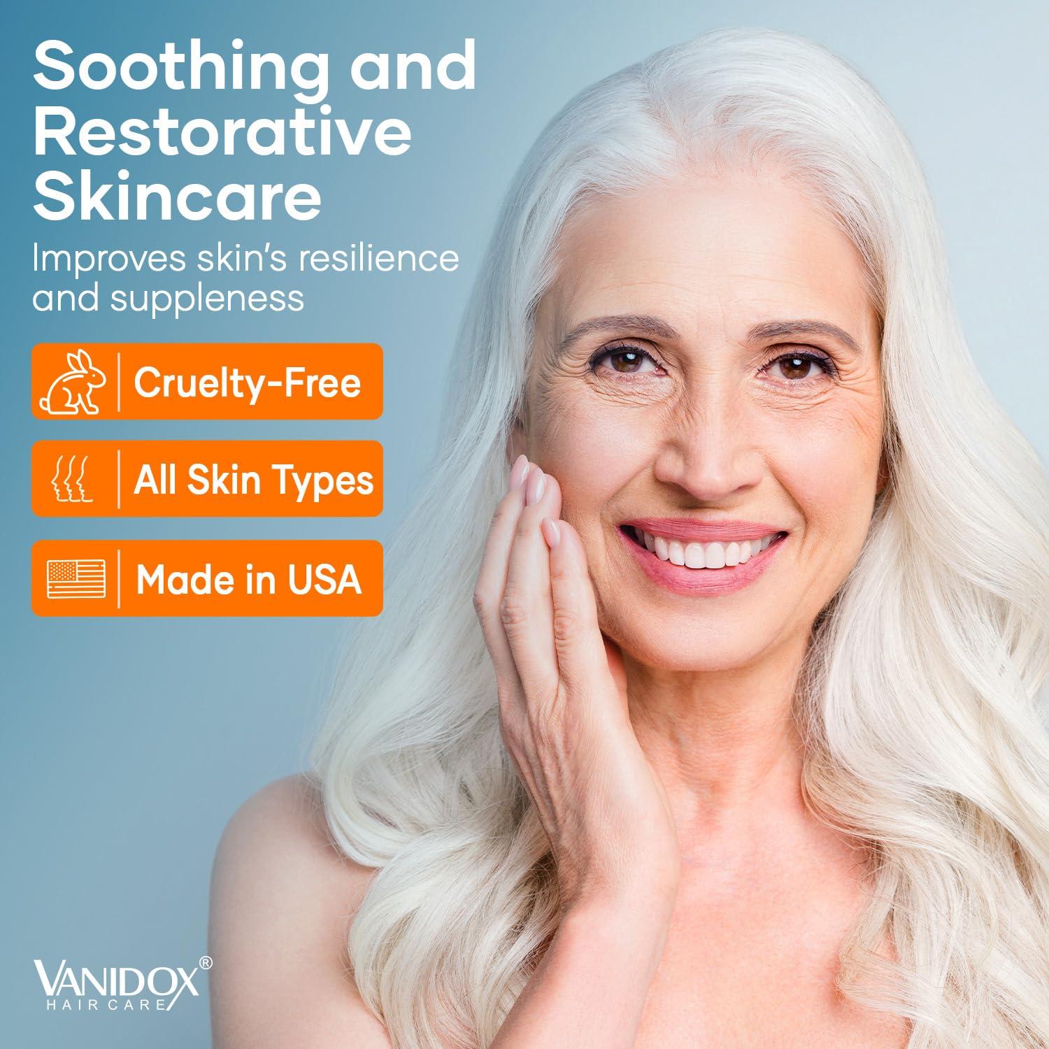 VANIDOX VANIDOX Super C Serum for Women Over 70, All-In-One Formula, Made in USA, Hydrates, Firms, Lifts, and Targets Wrinkles, Age Spots, and Fine Lines, Vitamin C Serum (1fl oz x 2)