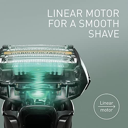 Panasonic Panasonic ES-LV6U Series 900 Premium Wet/Dry Electric Shaver 5-Way Shaving Head with Linear Motor, Black