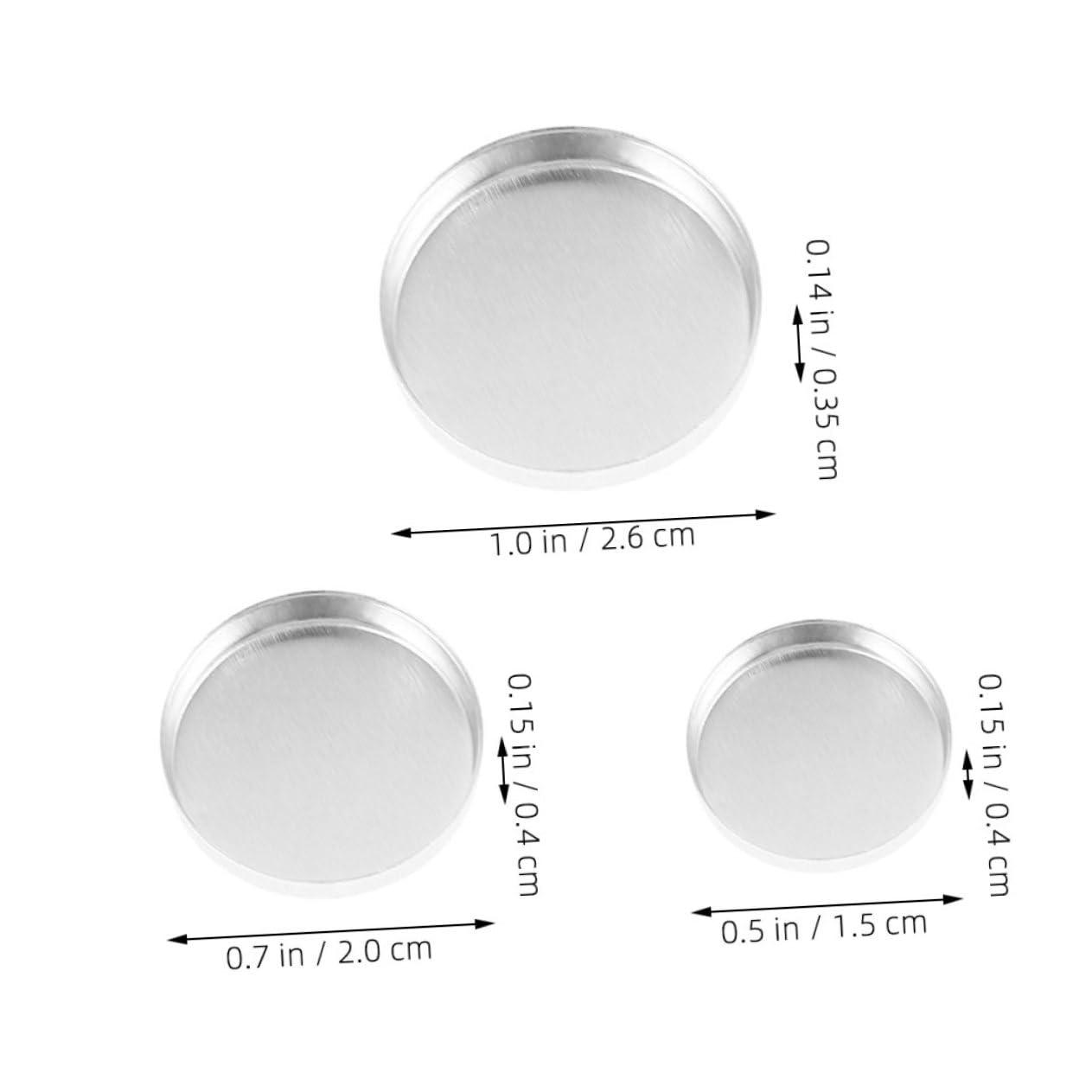 Beatifufu Beatifufu Elegant Metal Eyeshadow Pans 30pcs Empty Pans for Cosmetics Palette Refillable Makeup Pans