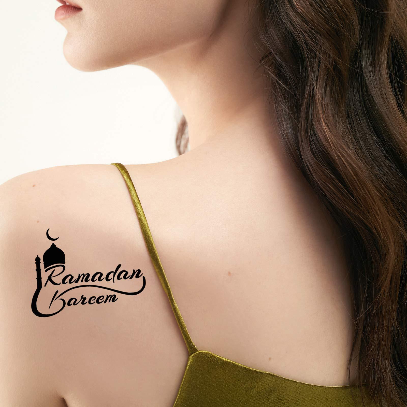 XMASIR Xmasir 10 Sheets Henna Tattoo Stencil Kit Ramadan Tattoo Templates Temporary Tattoos Stickers Reusable Set for Body Art Paint