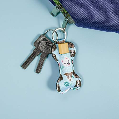 Beautyflier Beautyflier Neoprene Chapstick Lipstick Keychain Holder (Dog Pattern)