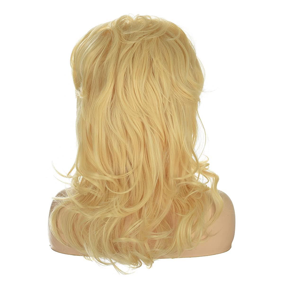 QACCF QACCF Women 80s Wig Drag Hair Housewife Big Beehive Women Updo 60s Retro Bouffant Vintage Costume Wig (Blonde)