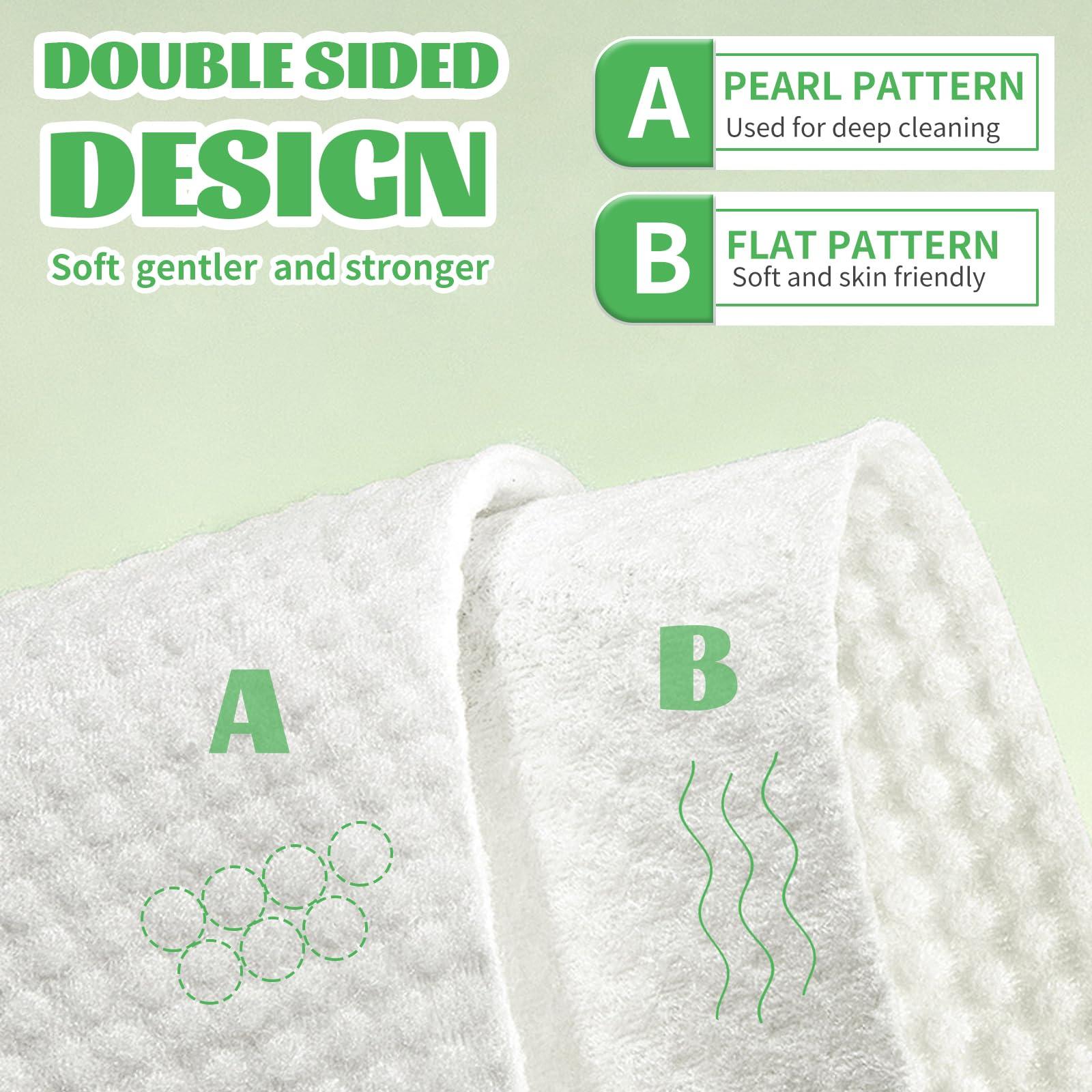 Cayxenful Disposable Face Towel, 100 Count Biodegradable Face Clean Towels, for Washing Soft Cotton Dry Wipes Facial Cloths Towelettes for Washing and Drying, Facial Tissue for Cleansing