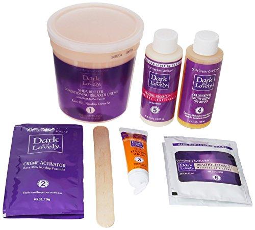 Soft-Sheen Carson SoftSheen-Carson Dark and Lovely Triple Nourished Silkening No-Lye Relaxer with Shea Butter, Super