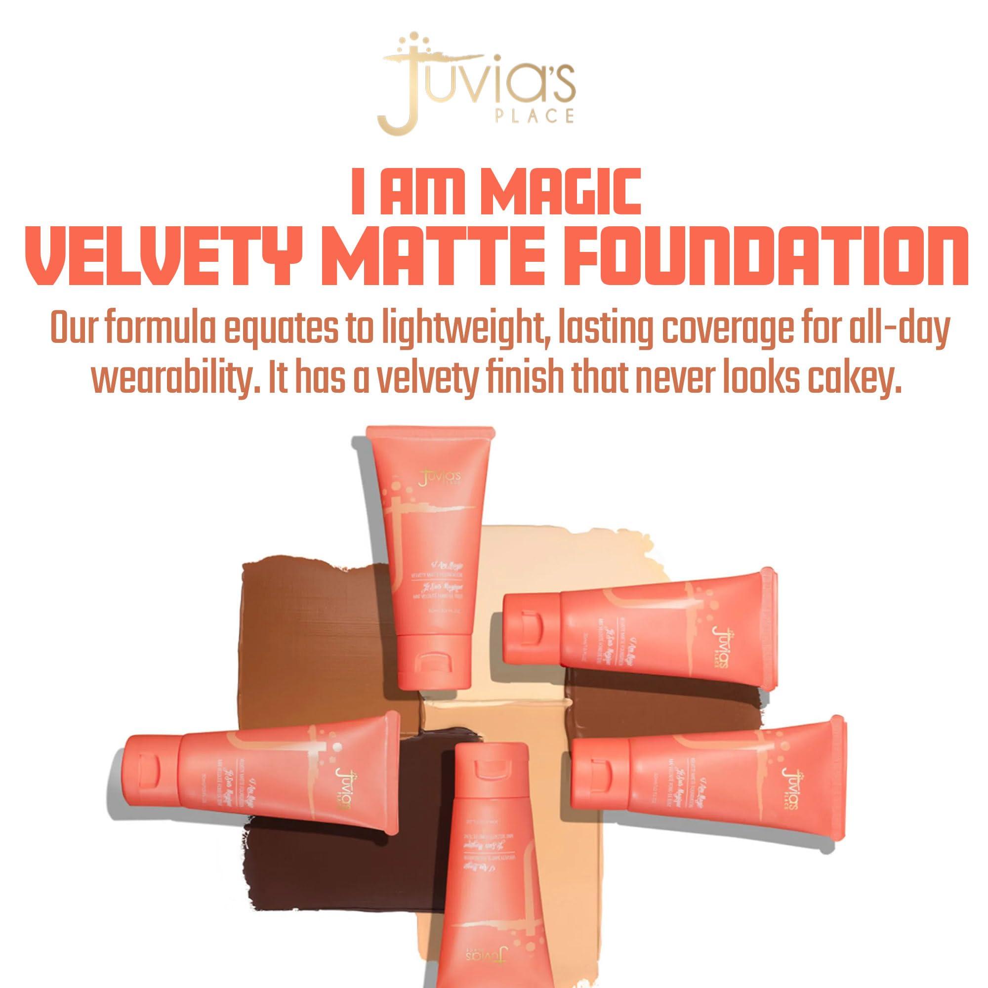 Juvia\'s Place Juvia\'s Place I Am Magic Velvety Matte Liquid Foundation 730 - Isla - Very Light w/Neutral, Cool Undertone, Makeup Foundation Full Coverage, Lightweight, Long Wear, Velvety Matte Finish