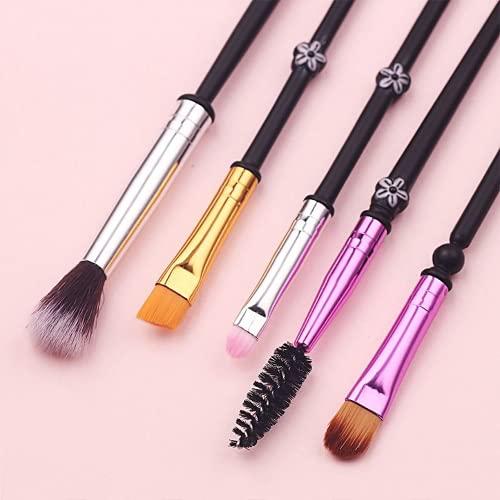 Abnana Abnana 5Pcs Japanese Cherry Blossoms Makeup Brushes Set Cosmetic Tool with Storage Bag