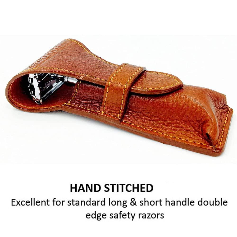 Parker Safety Razor Parker Genuine Leather Razor Protective Travel Case