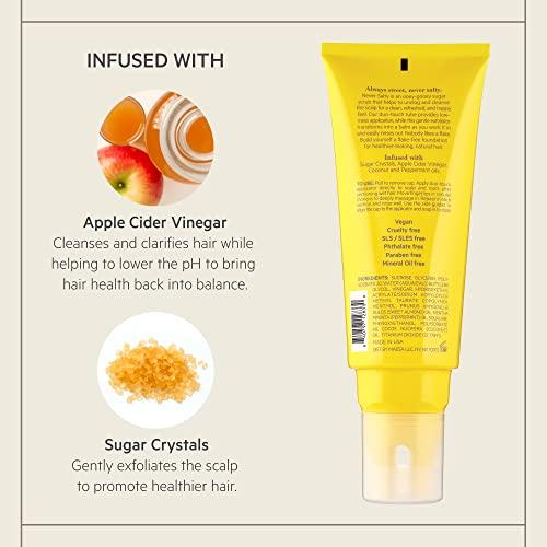 TPH by Taraji TPH BY TARAJI Never Salty Exfoliating Sugar Scalp Detox Hair Scrub with Sugar Crystals, Apple Cider Vinegar, Coconut & Peppermint Oils | Vegan, Sulfate, & Cruelty Free | For Women & Men, 6.7 fl. oz