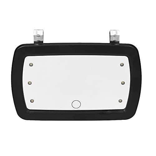 Wemay Car Sun Visor Mirror Makeup Sun-shading Cosmetic Mirror Vanity Mirror Automobile Make Up Mirror with Six LED Lights