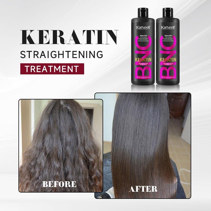 Karseell Karseell Brazilian Keratin Treatment Complex Blowout Collagen BIotin Organic Care 16.9 fl oz 500ml Hair Straightening Conditioner