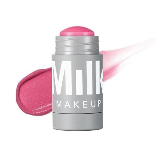 Milk Makeup Milk Makeup Lip + Cheek, Rally (Mauve Pink Shimmer) - 0.21 fl oz - Cream Blush & Lip Color - Buildable & Blendable - 1,000+ Swipes Per Stick - Non-Comedogenic - Vegan, Cruelty Free