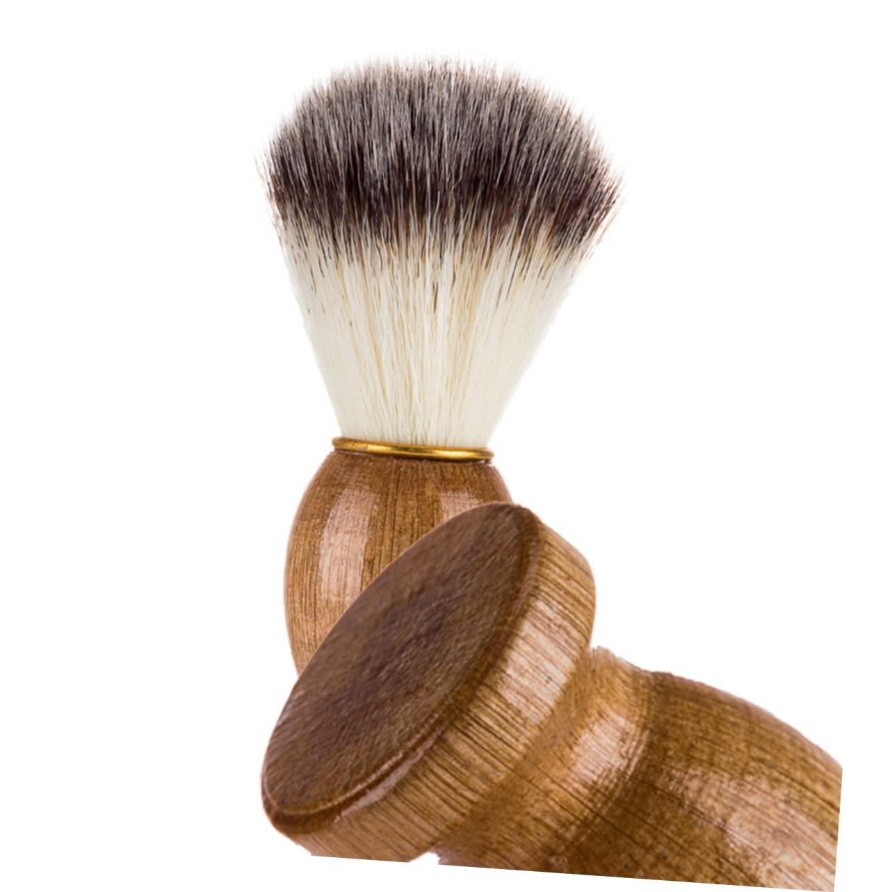 MERRYHAPY MERRYHAPY Professional Barbershop Shaving Brush for Men Beard Brush Wooden Handle and Fine Hair