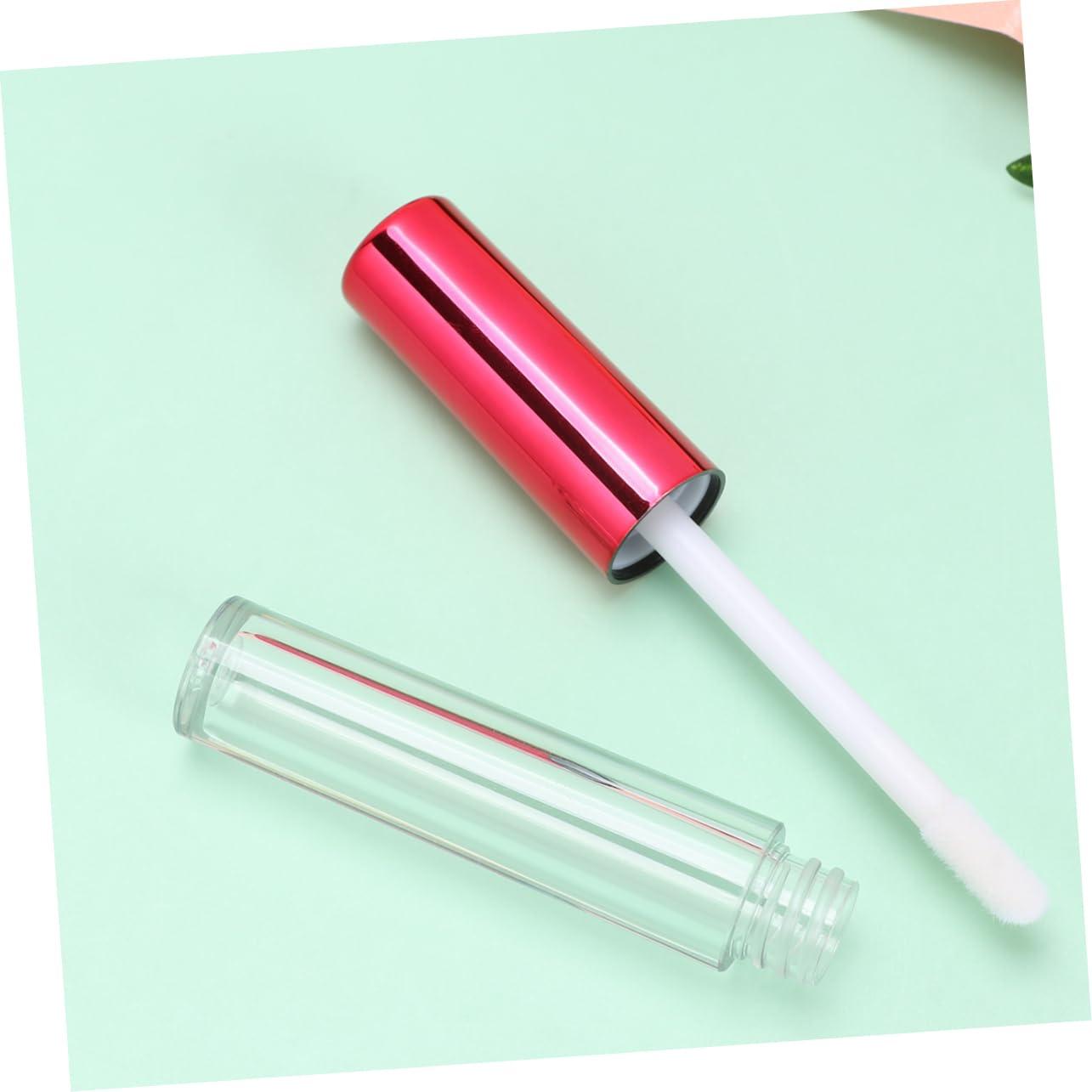 Beavorty Beavorty 20 Pcs Lip Tint Lip Balm Clear Lipglosses Lip Tube Lipstick Sample Tubes Lipstick Tubes Lip Plumper Gloss Clear Lip Gloss Subpackaging Tube Travel Mini Red