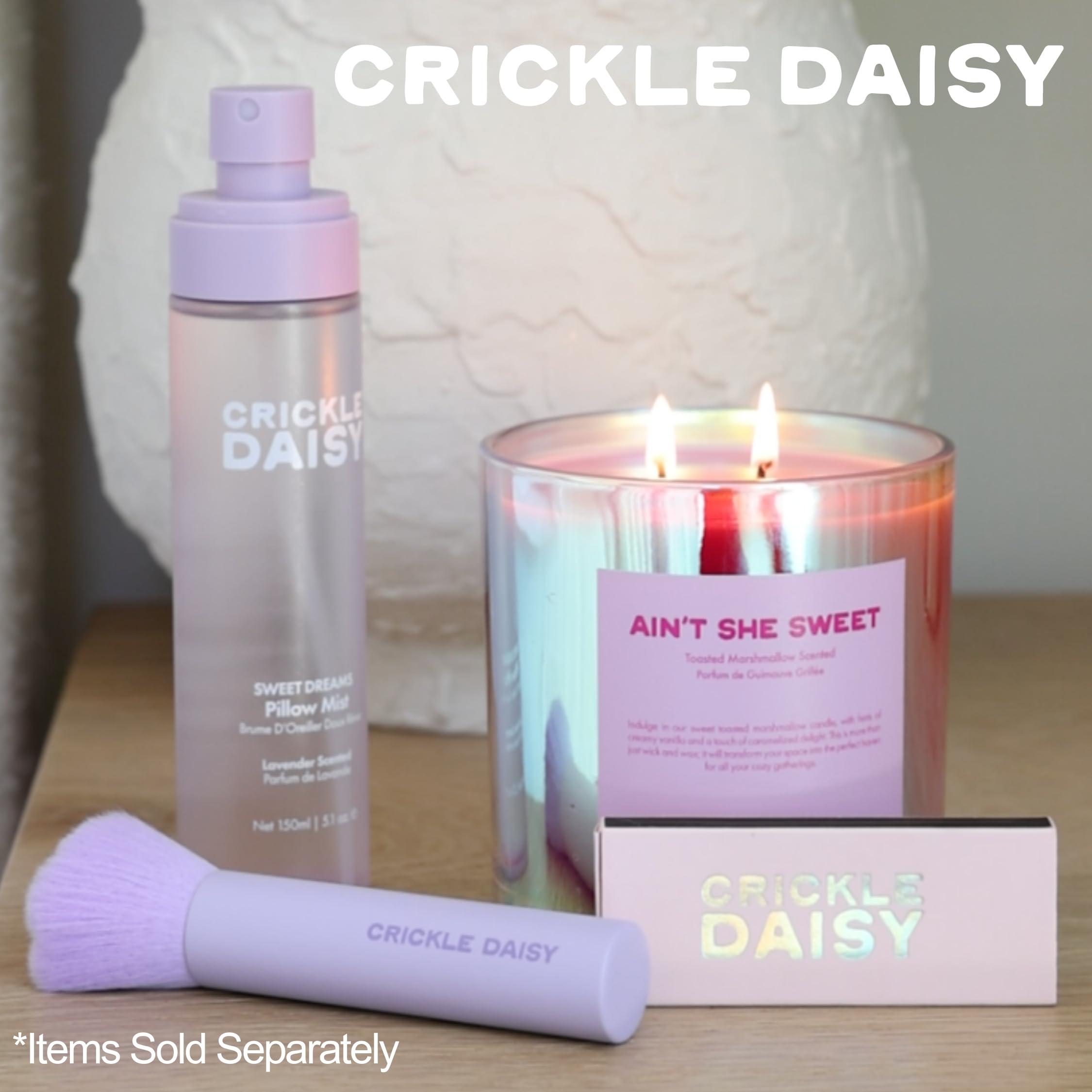 Crickle Daisy CRICKLE DAISY Bloom Baby Powder Brushes - Ultra-Soft Vegan Fibers, Foundation Blending Brush, Highlight Your Skin\'s Natural Beauty - Perfect for Makeup Powder Application, Blush, Lavender Scented