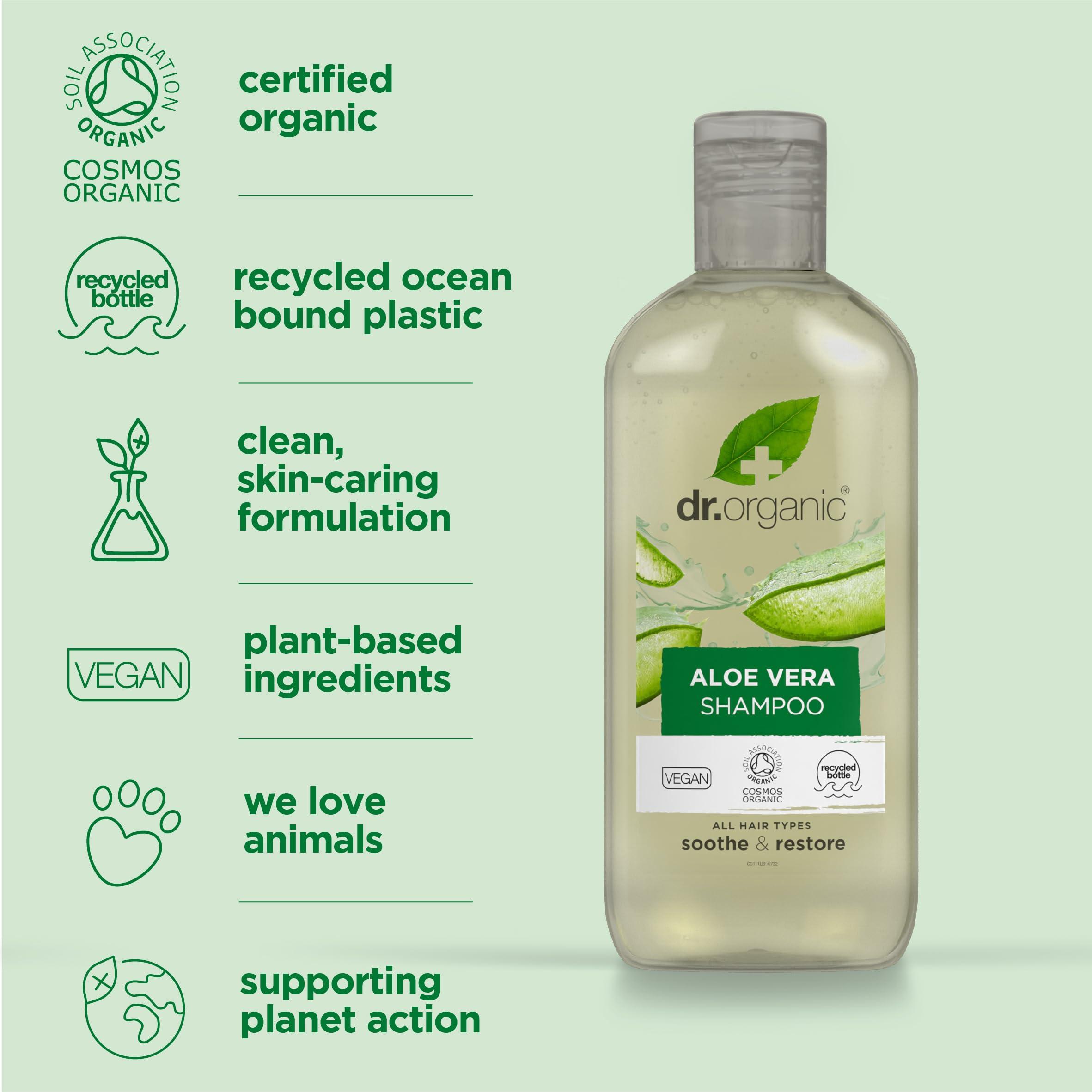 dr.organic Organic Doctor Aloe Vera, Shampoo, 9 Fluid Ounce