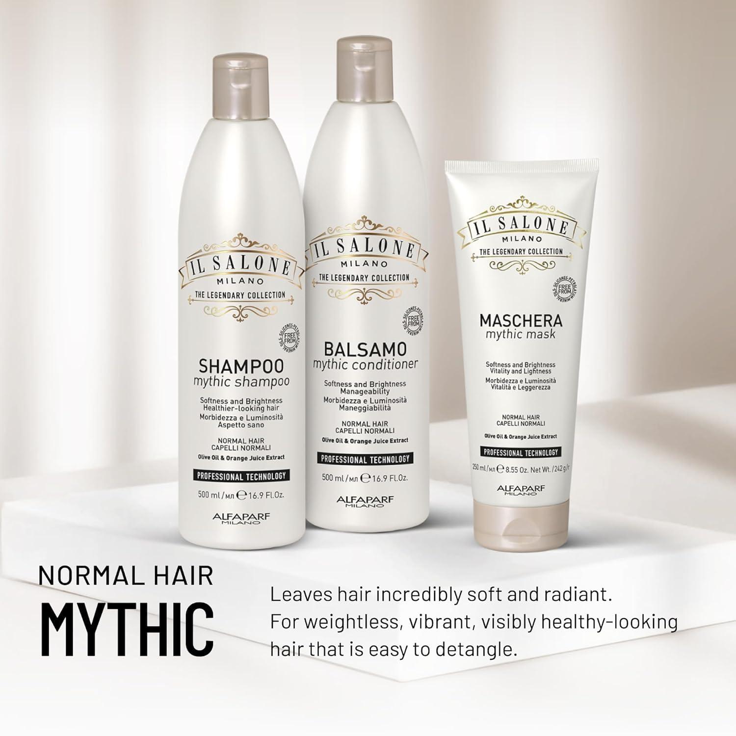 Il Salone Milano The Legendary Collection Alfaparf Il Salone Milano Professional Mythic Conditioner - Detangling Conditioner Formulated with Olive Oil + Orange Extract for Increased Shine and Manageability - Salon-Quality Hair Care (33.8 oz / 1000 ml)
