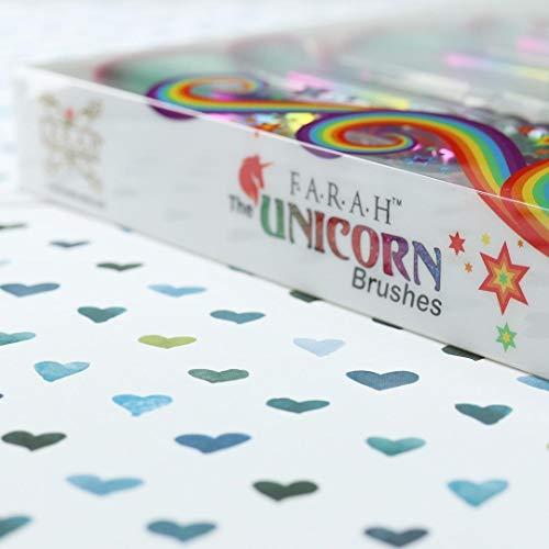 F.A.R.A.H Premium Black Makeup Brushes 8 Piece Unicorn Brush Set Makeup Kit by F.A.R.A.H