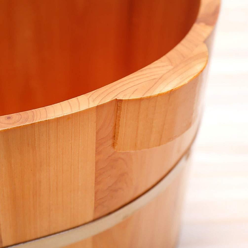 JHDPH JHDPH Wood Foot Bath Bucket Pedicure Barrel Footbath, Foot Washing Barrel, Solid Wood Foot Soaking Barrel Bucket, Foot Bath Barrel