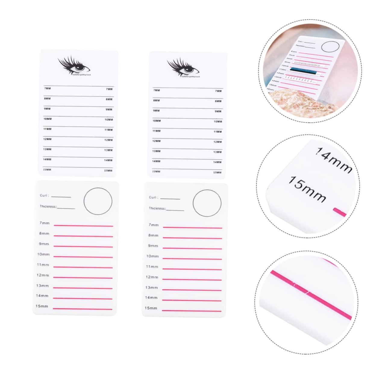FOMIYES FOMIYES Elegant Makeup Pallet Eyelash Display Stand 4pcs Lash Extension Holder for Present