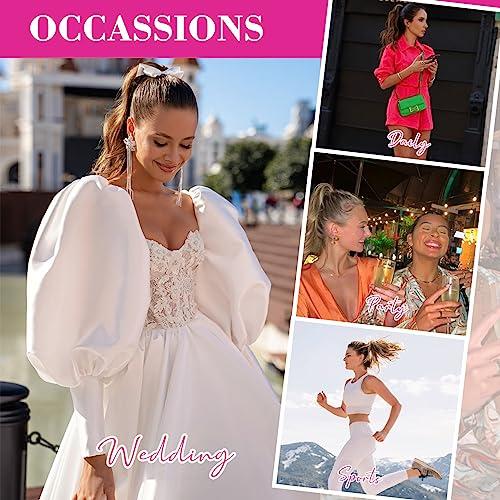 REECHO REECHO 9\" Short Ponytail Extension, Classic Loose Curly Wavy Claw Clip Pony tails Hair Extensions HP001 Hairpieces for Women - Honey Blonde with Highlights