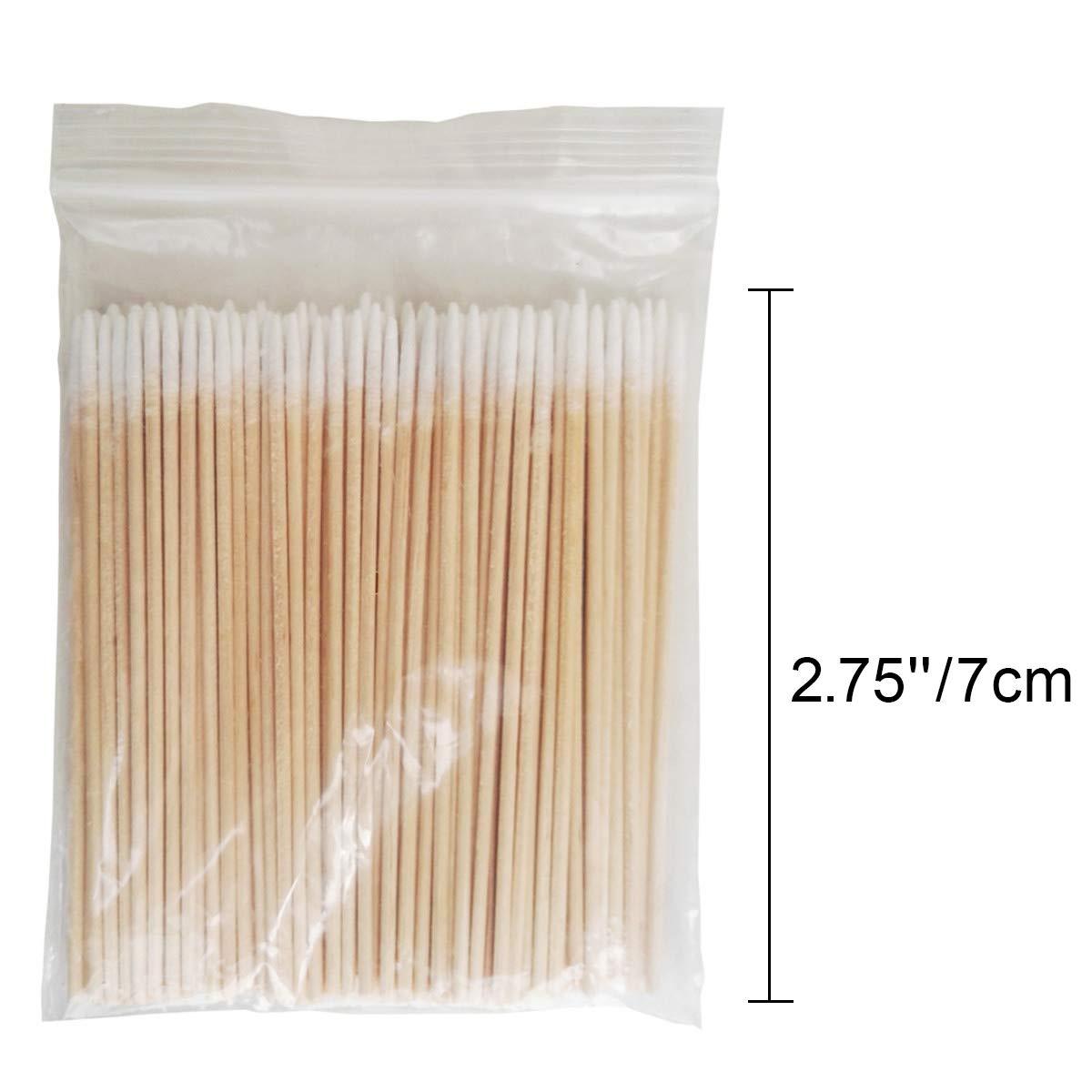 ECYC 1000Pcs Pointed Cotton Swabs Wooden Handle Makeup Health Medical Ear Jewelry Clean Sticks Buds Tips