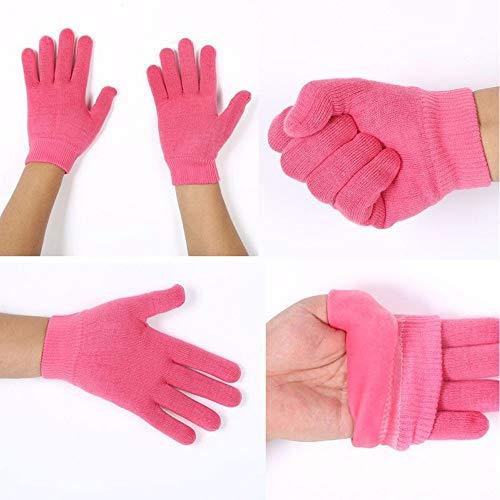 AnHua AnHua 1 Pair Gel SPA Moisturizing Gloves Soft Cotton Moisturizing Whitening Exfoliating Foot Mask Smooth Skin Care Dry Treatment (Rose)