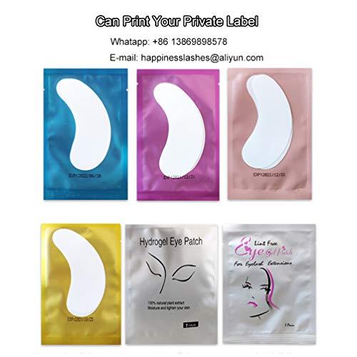 HPNESS 200 Pairs Eyelash Extension Eye Pads Lint Free Hydrogel Eye Patch/Lash Extensions Eye Gel Pads, Professional Under Eye Pads for Eyelash Extensions Pink HPNESS