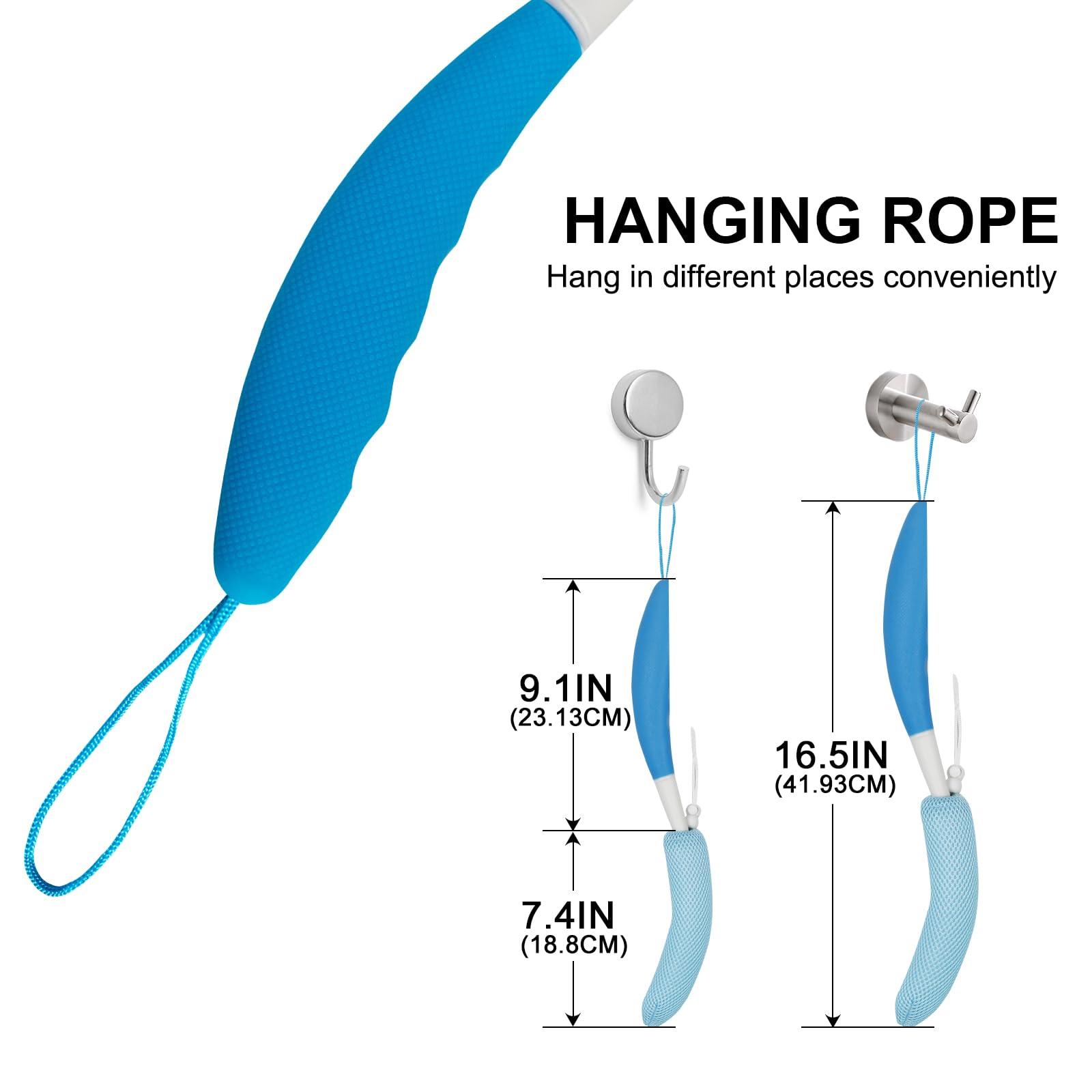 Leetye Mei Leetye Mei Long Handled Shower Brush, Non-Slip Long Handle Bath Brush, Back Body Brush Gentle Exfoliating and Lather Well Deep Cleansing Long-Lasting for Body