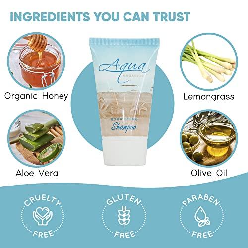 Aqua Organics Aqua Organics Shampoo, Travel Size Hotel Amenities, 1 oz (Case of 20)