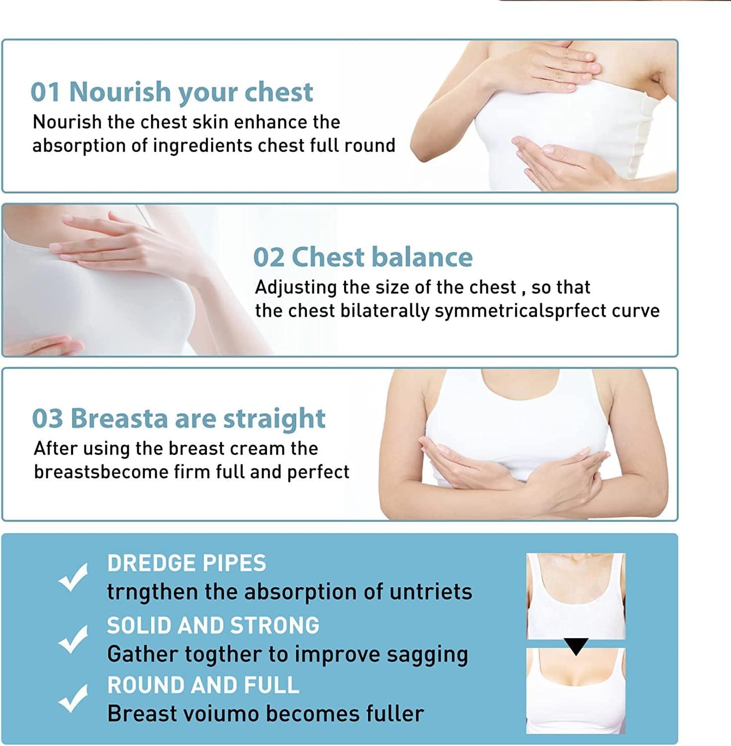 lunhaifi Enboost Breast Enhancement Serum, Natural Herbal Breast Enhancement Cream, Natural Fast Breast Grow Big Boobs Firming Massage Oil, Enlargement Lifting Bust Serum Oil (3 Pcs)