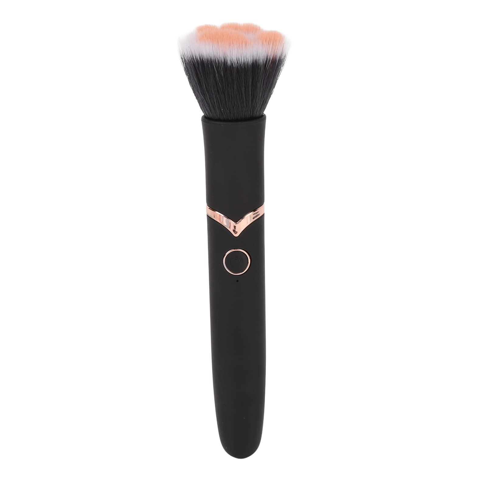 ZJchao ZJchao Electric Makeup Brush, 10 Gears Vibration Electric Blush Loose Powder Brushes Kabuki Brush Makeup Brush Vibrating Makeup Brush Makeup Brushes with Waterproof for Home Travel Use