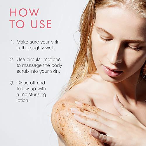 Beauty For Real Beauty For Real (Total) Body Revival - Exfoliating Coffee Body Scrub - Softens Skin - With Raw Sugar & Organic Coffee - Light Scent of Sugar, Guava & Nectarine - Made in the USA - 6.0 oz