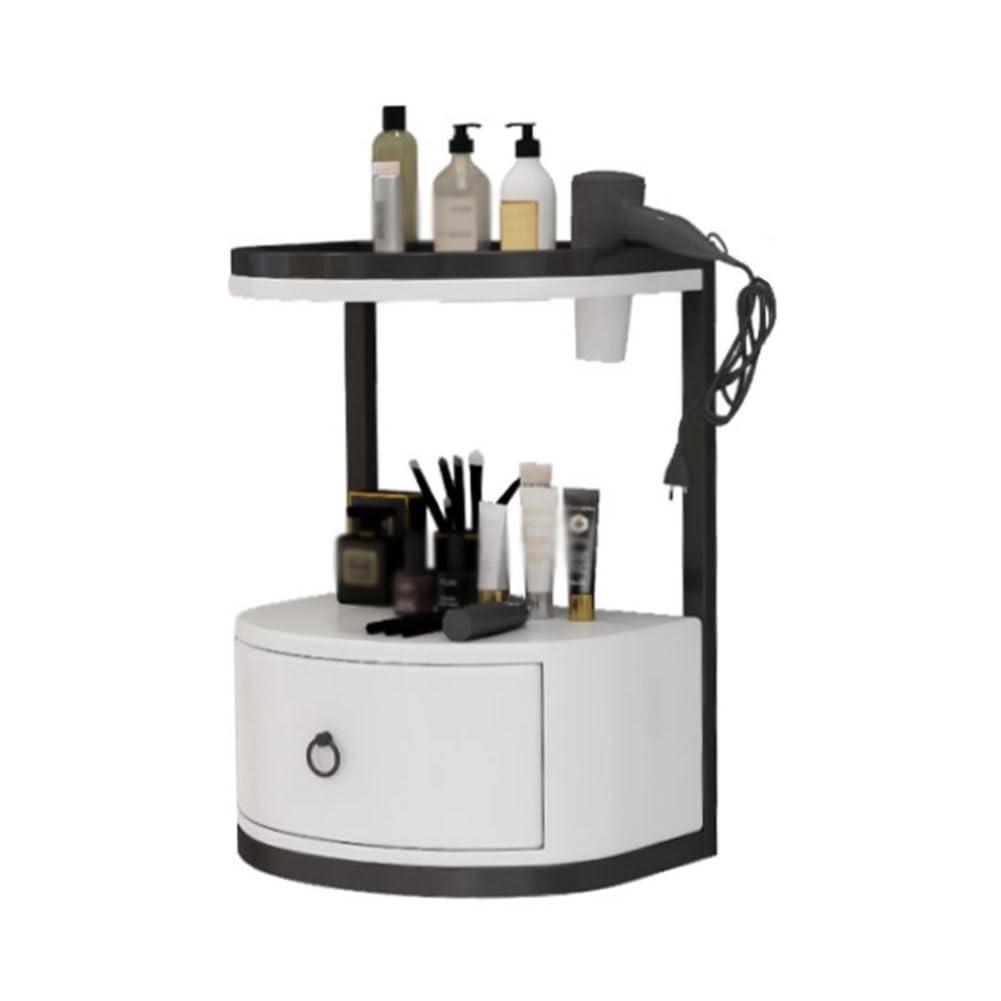 LXHELIVERY LXHELIVERY Beauty Salon Barber Station -Wall Mounted Hair Styling Salon Station -with Drawers Styling Cabinet for Hair Stylist,Barbershop Bathroom Dresser Barber Studio
