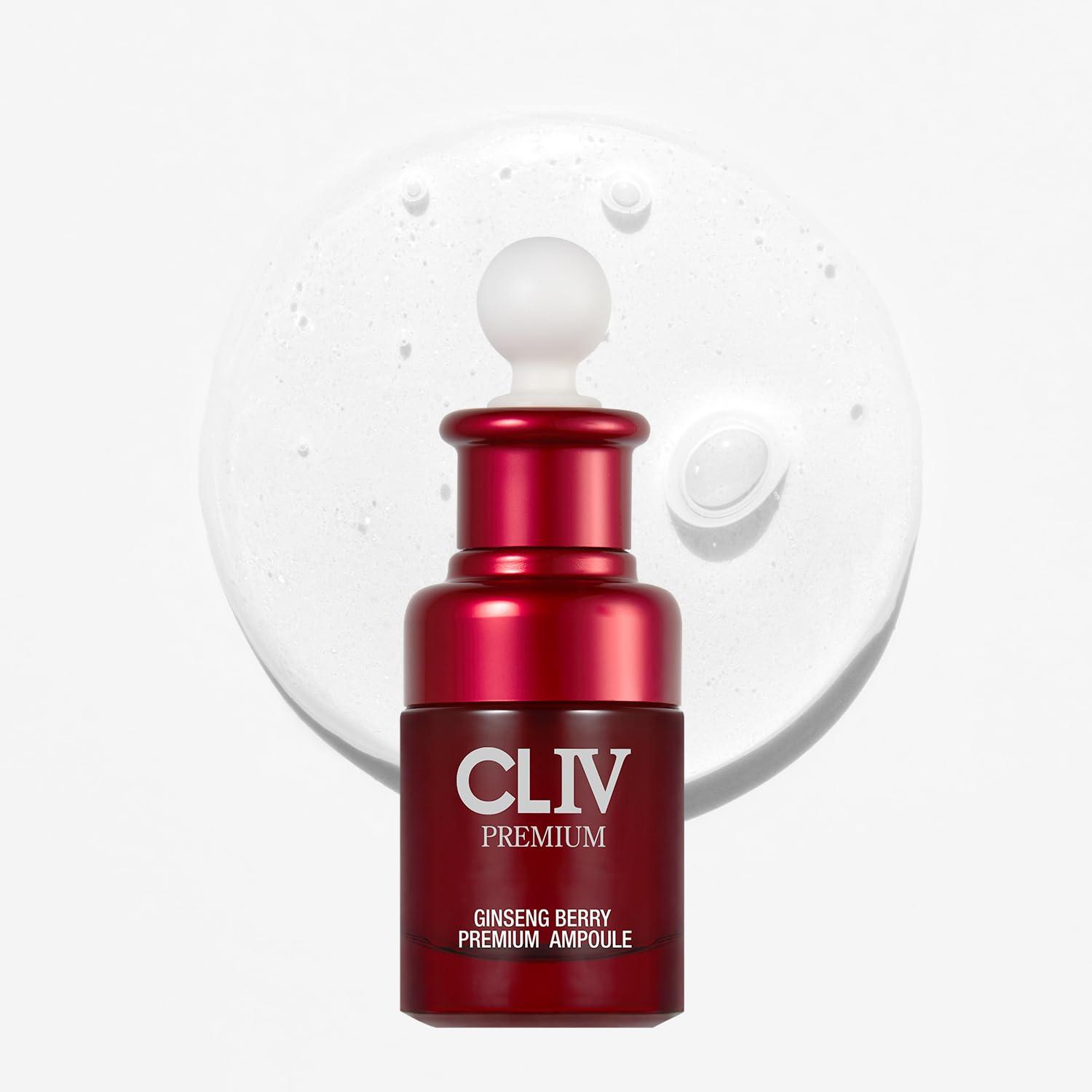 CLIV CLIV Ginseng Berry Premium Ampoule, Nourishing Facial Ampoule for Dry and Tired Skin, Healthy and Dewy Skin, Authentic Korean Skincare (Special Kit)