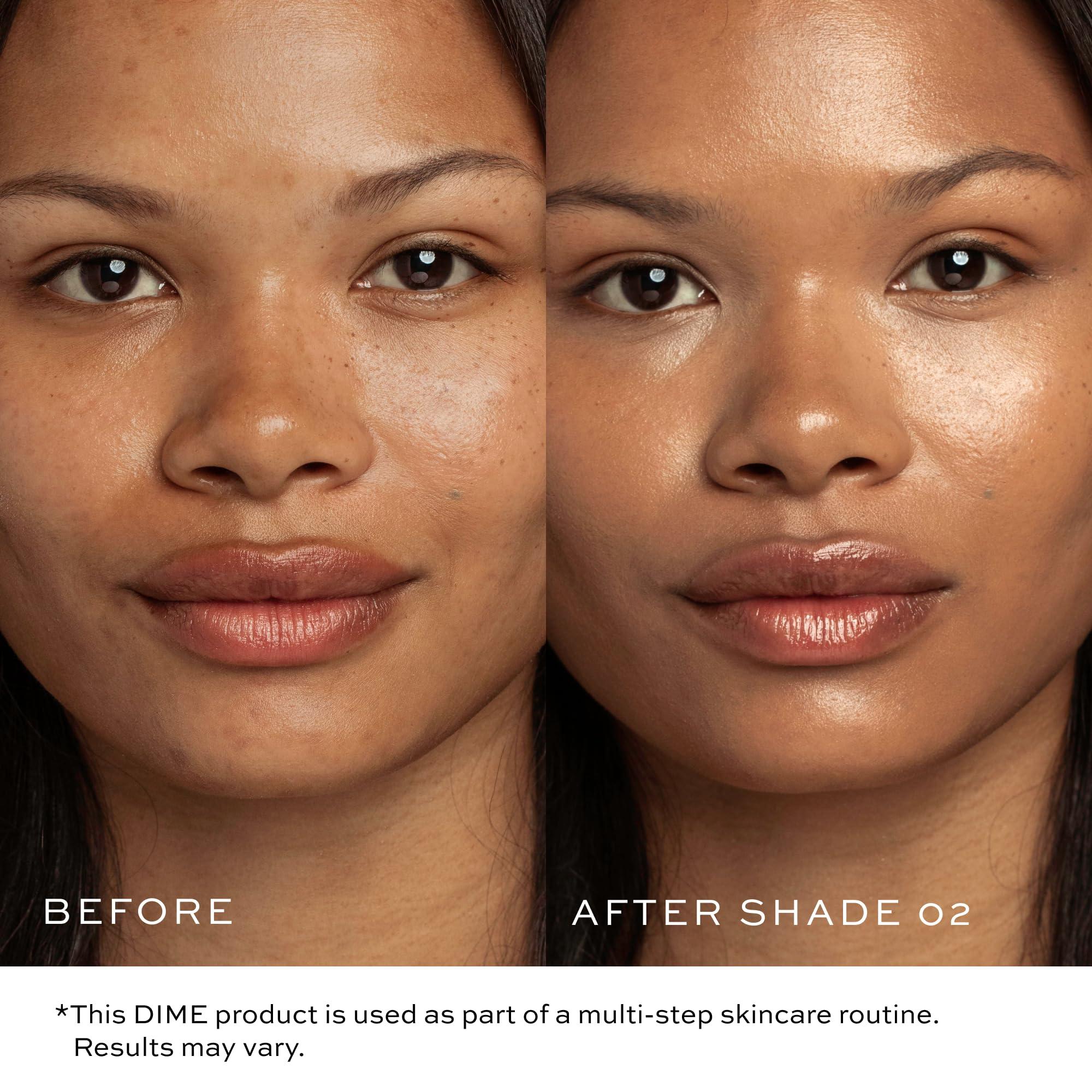 Dime DIME Beauty Tinted Glow Wonderscreen SPF 30, Mineral Sunscreen for Face with 19% Zinc Oxide, Tinted Moisturizer with SPF, 50 g (Shade 02)