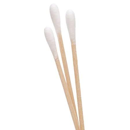 EcoQuality Wooden Cotton Swabs Dual Tip (600 Count Per Pack) - Biodegradable Cotton Buds, Dual Cotton Tipped Eco Friendly, Made with 100% Wood Great for Makeup, Ears, Cleaning (5 Pack)