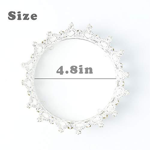 Fairyu Fairyu Crowns and Tiaras Baorque Silver Rhinestone Vintage Bride Wedding Crowns Royal Birthday Crown Cake Topper Costume Headband Tiara for Women and Girls (Silve&Blue)